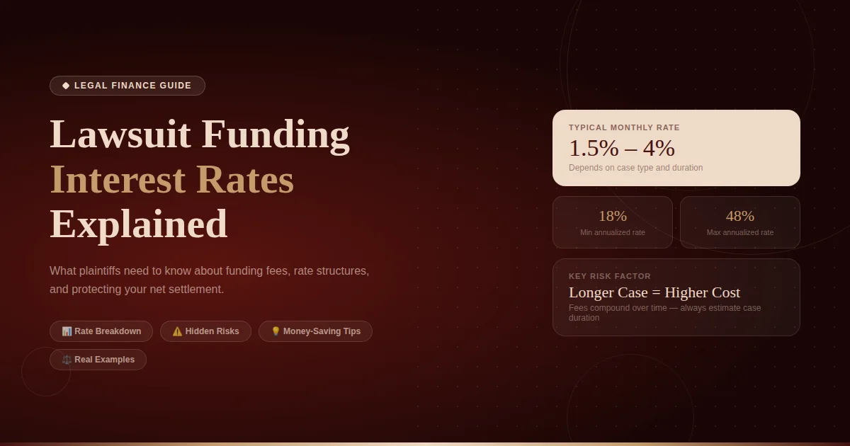Lawsuit Funding Interest Rates