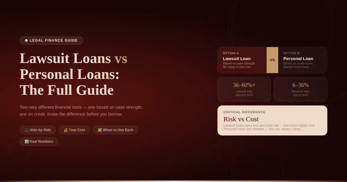 Lawsuit Loans vs Personal Loans