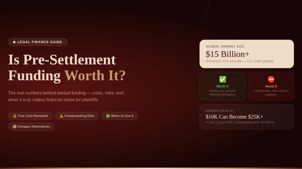Is Pre-Settlement Funding Worth It